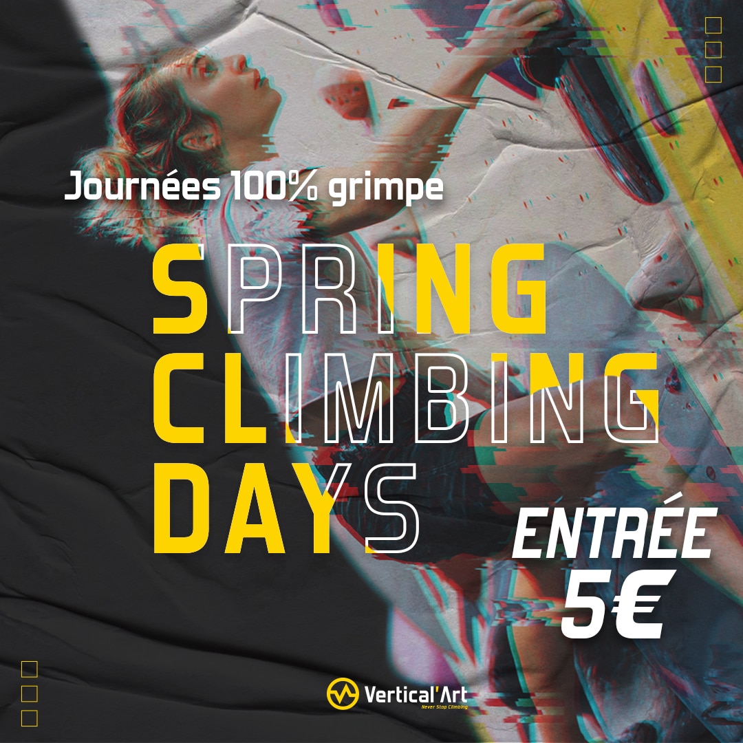 Spring Climbing Days à Vertical’Art Rungis, escalade à 5€ pour tous en avril