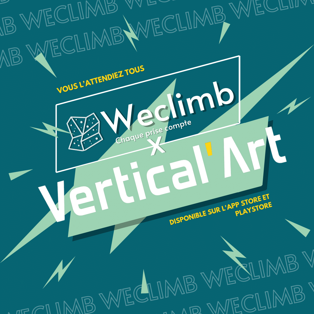 Weclimb X Vertical'Art Rungis : L'application XXL pour la grimpe dans votre salle d'escalade